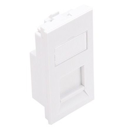 LEVITON WALLPLATES INS 50X25 1 PORT WH LI150-1W1